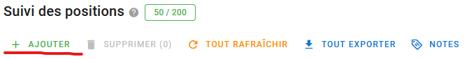 ajouter mot-clé sur check position